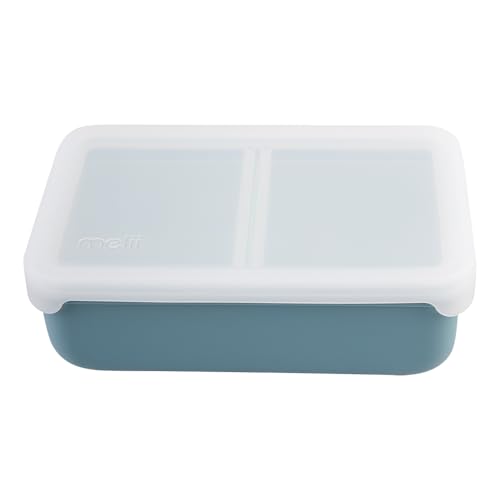 Melii Luxe Silicone Bento W/Silicone Dividers 700Ml - Blue/Mint