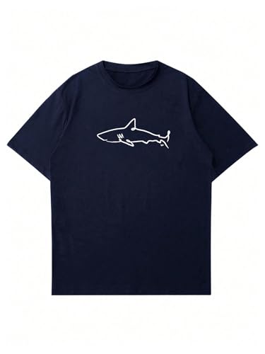 Men's Oversized Graphic Tees Half Sleeve Drop Shoulder Summer Casual T Shirt3