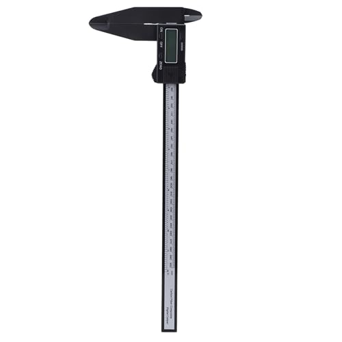 TZOXTLH Regla de carbono con calibrador electrónico digital de 150 mm/300 mm con herramienta de medición de mandíbula larga (Pinza de carbono con garra larga de 300 mm)