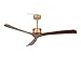 Produktbild CREATE / WIND LARGE/Deckenventilator Gold mit Fernbedienung, Dunkelholzflügel / 40W, Leise, Ø152 cm, 6 Geschwindigkeiten, Timer, DC-Motor, 6 Geschwindigkeiten, Sommer-Winterbetrieb