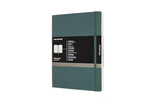Moleskine - Cuaderno Profesional de Oficina, Cuaderno Para el Trabajo, Tapa Blanda y Cierre Elástico, Tamaño Grande 13 x 21, Color Verde Bosque 192 Páginas