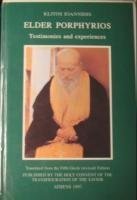 Elder Porphyrios Testimonies and Experiences 9608538238 Book Cover