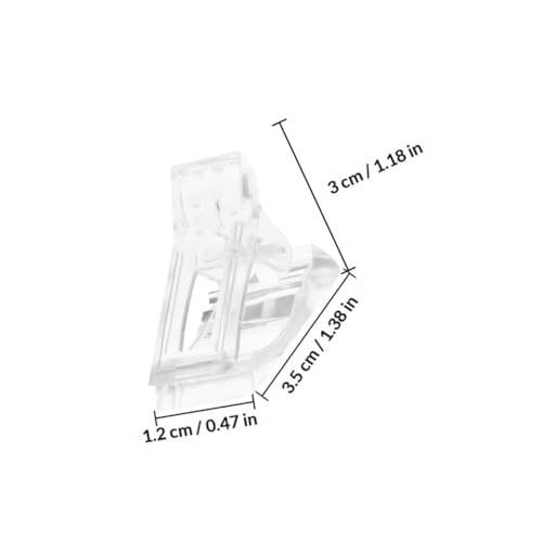 NOLITOY Clips para uñas 40 piezas para manicura miniatura 2