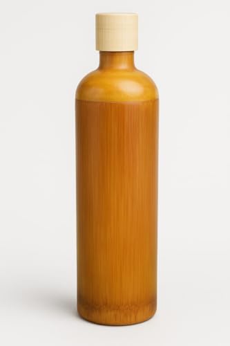 Image of bamboo water bottle 750ml, BPA-Free, Leakproof, Ideal for Gym, Office, and Travel