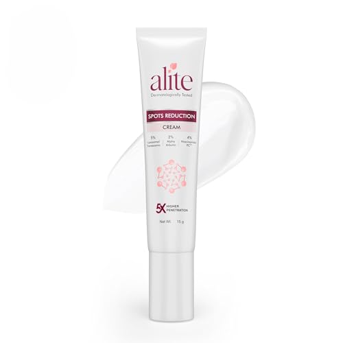 Image of Alite Spots Reduction Cream - 5% Liposomal Tranexamic Acid + 2% Alpha Arbutin + 4% Niacinamide PC | For Acne Marks, Dark Spots & Post-Acne Hyperpigmentation | Men Women | Dermatologically Tested 15g