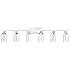 MELUCEE 6-Light Chrome Vanity Light Fixtures with Bubbled Glass Shades and Metal Base, Modern Bathroom Lighting Fixtures…