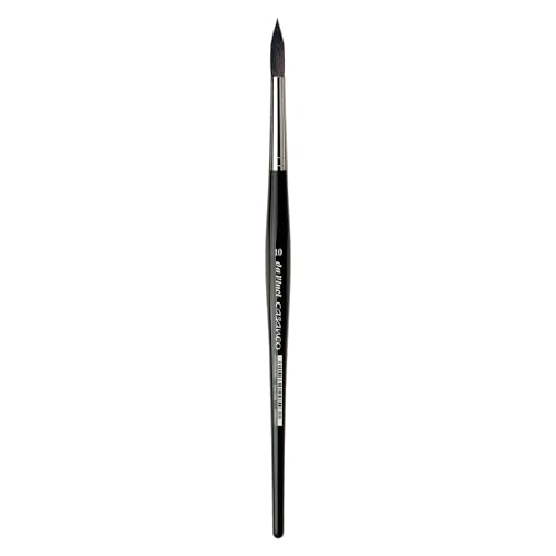 da Vinci 5598-10 Watercolor Series 5598 Casaneo Paint Brush, Round New Wave Syntheticsl, Size 10