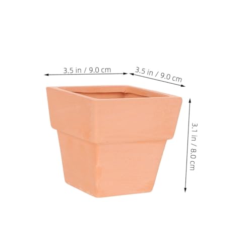Pots de fleurs terre cuite durables en lot de 5 pour petits espaces