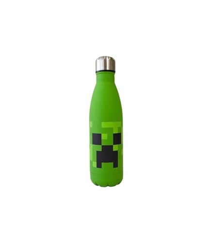 Kids Licensing Botella Creeper Face Con Tacto Suave Minecraft