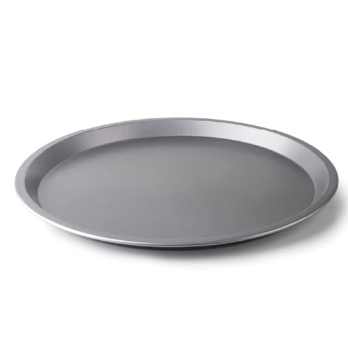 Lacor - 68473 - Molde Pizza, Bandeja Pizza Horno, Molde Antiadherente, Colección Delize, Libre de PFOA, Apto para Horno, Frigorífico y Congelador, Acero al Carbono, Ø34 cm, Altura 2 cm