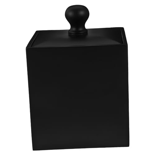 Cabilock Box Cotton Swab Case Toy Napkin Toothpaste Dish Soap Hand Electric Organiser Swabs Gold Soap Dispenser Dryer Cotton Swab Holder Removal Wipes Dispenser Storage Container Black