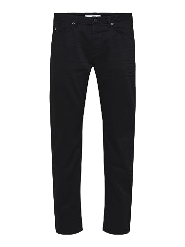 Jeans slim homme Selected Homme Toby noir pantalon denim ajusté Slh172