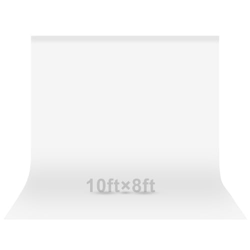 Toile de fond blanche EMART en tissu polyester pour studio