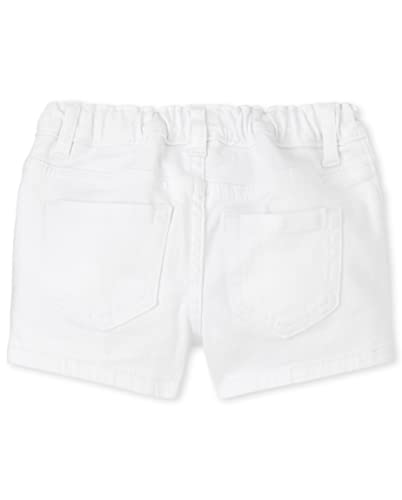 The Children's Place Baby And Toddler Girls Twill Shortie Shorts, White, 4T #TOP2