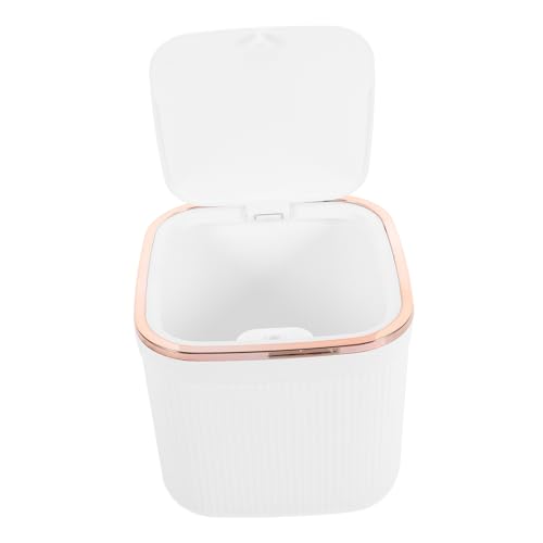 FONDOTIN Versatile Desktop Trash Can Countertop Mini Trash Can for Office Living Room Home Decorative Lid Multifunctional Waste Basket