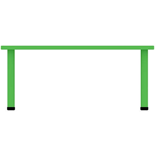 Image of Little Fingers Intra Kids Table School Study Table Without Chairs - Rectangle Toys For Play School - Plastic, 60 X 120 X 20 Cm