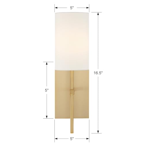 Image of Crystorama Veronica 5'' Aged Brass Sconce