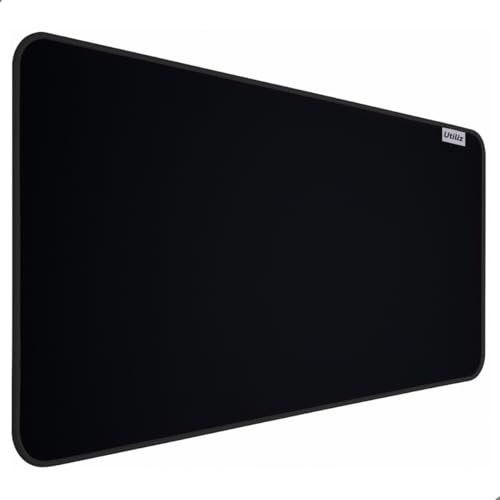 Mouse Pad 90x40cm Extra Grande Desk Pad Gamer Speed Escritório Office Design Slim Antiderrapante Borracha Fácil Deslize Costura Preta