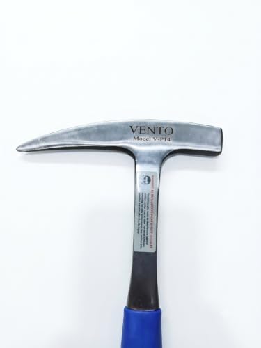 Image of Rock Pick Hammer 35 Oz 11.9 Inch Masonry Hammer With Skid Handle Geology Hammer Carbon Steel Mason Hammer With Pointed Tip Strong Impact Resistance Geological Hammer 2.2 Lb Brick Hammer By Jsi Survey