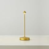 eypid Cordless Table Lamps,Rechargeable Led Touch Bar Lamp,Portable Battery Operated Lamps,Dimmable Small Table Lamps,Minimalist Design,for Living Room/Restaurant/Couple Dinner/(Gold)