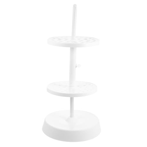 Unomor Straw Holder Pipette Stand Pipette Storage Pipette Sleeve Laboratory Equipment Rack Graduated Pipette Rack Micro Pipette Vertical Holder Plastic White