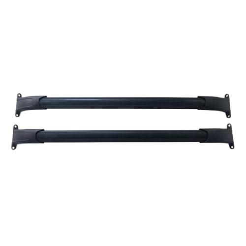 Barres de toit Chevrolet Tahoe 2015-2020 en aluminium noir pour rails longitudinaux