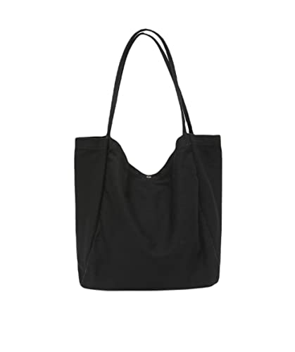 Image of Jeelow Large Striped Or Patterned Canvas Tote Bag for Women Men Shoulder Handbag with Zipper Pocket Travel