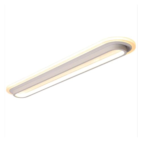 Plafonnier LED blanc lignes épurées pour couloir et salon luminaire moderne