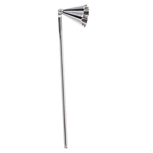 OUNONA Stainless Steel Candle Snuffer with Long Handle Elegant Portable Candle Extinguisher for Safe