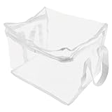 HEALSOPTHY 透明防水 収納袋 大容量折りたたみ式 衣類靴収納ポーチ ジッパー付き 部屋用多機能整理バッグ