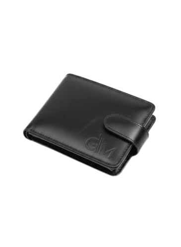 Carteira Masculina Couro Legítimo Slim com Fecho Porta Cartões