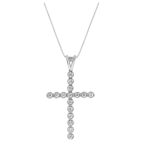 La Joya Lab Grown Diamond Cross Pendant Necklace Cover