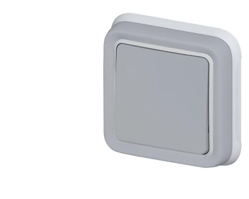 Legrand 069811 Interrupteur ou va-et-vient Étanche Plexo Complet Encastré, 10AX, 250V, Gris
