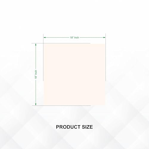 Image of Square Frameless Wall Mirror - Modern Decorative Mirror for Bathroom, Bedroom, Living Room, Entryway & Dressing Room (18 x 18 INCH).