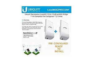 Ubiquiti LocoM5 X 2 Units Bridge Kit Complete Pre-Configured Nanostation Loco M5...