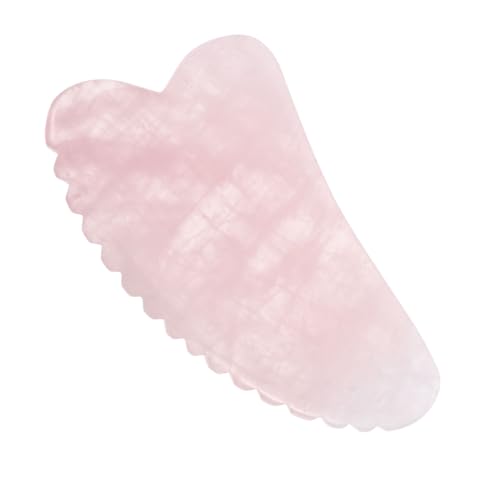 Gua Sha Quartz Rose Anti-Teint Terne pour Lisser le Visage Fatigué