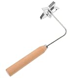 HINTRMENT Ölfrittierschimmel aus Synthetischem Material Leichte und Tragbare Bratform mit Holzgriff für Küchenzubehör und Hausgemachte Teiggerichte