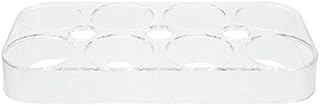 Cabilock Refrigerator Egg Tray 8 Fridge Egg Storage Box Freezer Egg Holder Plastic Easter Eggs Container for Home Kitchen Easter Party Eggs Organizer