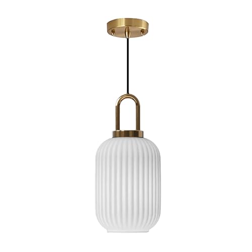 Lámpara de cristal blanca para techos bajos con cable regulable de 14cm