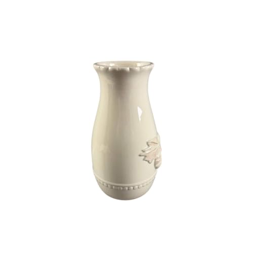 9.5" White Ceramic Pumpkin Vase by Ashland® - Image 4