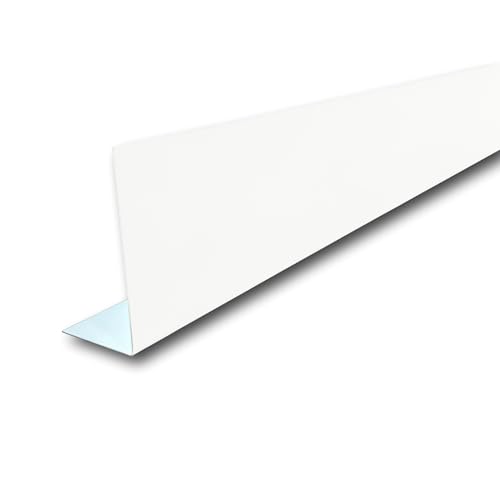 Eagle 1 Fix-A-Fascia Smooth Finish Paint Pre-Bent .019 Aluminum Made in the USA Rust-Resistant Exterior Roof & Fascia Wrap - 4X1.5 20FT (6 Pieces 40 Long) White