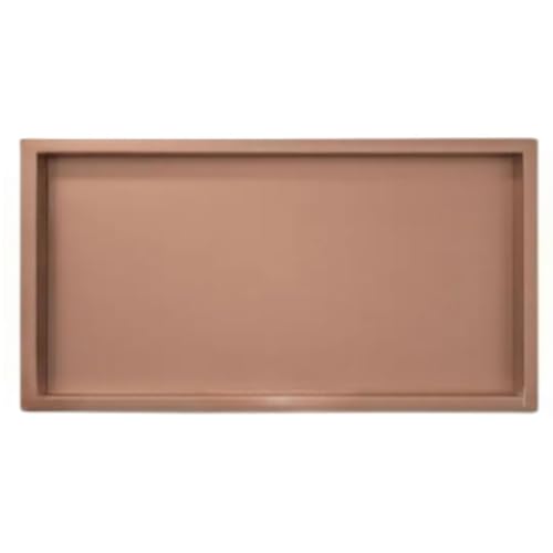 Organizador de ducha empotrado de acero inoxidable impermeable para champú y artículos de tocador, estantes de almacenamiento de alcohol de oro rosa, 62 x 32 x 12,5 cm, perfecto para habitaciones