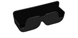 ZLXMRUT 1 Piece Car Self Adhesive Glasses Protective Case for Dacia Logan I Van 2007-2012, Durable ABS Material with Black Inner Fleece and Strong Double Sided Tape Design,Black