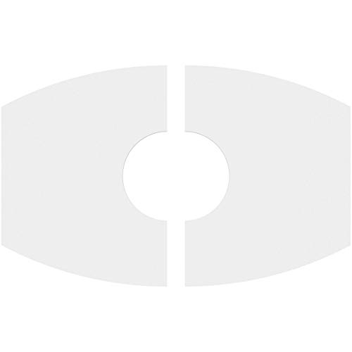 Image of Ekena Millwork CMP26X17KY2-07000 Kailey Architectural Grade PVC Contemporary, Two Piece Urethane Ceiling Medallions 26 inchW x 17 3 /8 inchH x 7 inchID x 14 inchC x 1 inchP