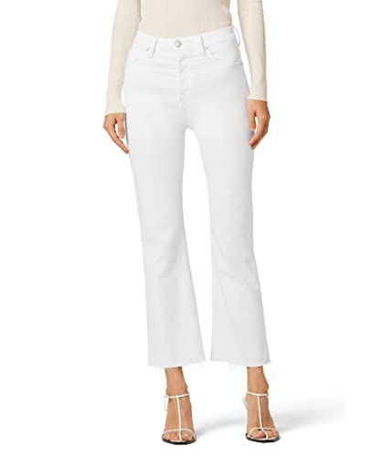 Jeans bootcut crop blanc taille haute : sublimez votre silhouette sans effort