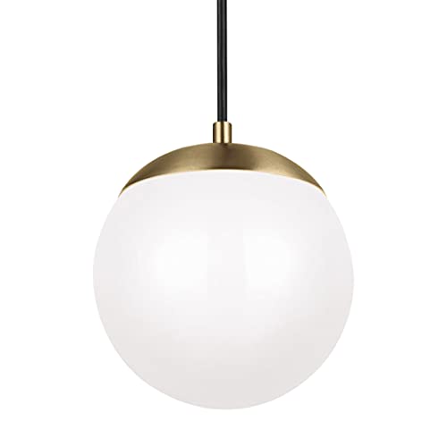 Sea Gull Lighting 6022-848 Leo Globe Pendant Hanging Modern Fixture, One - Light, Satin Brass #TOP7