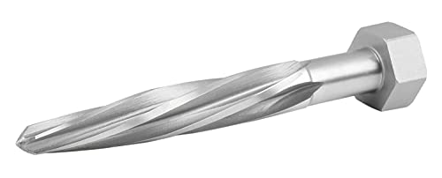 Accusize Industrial Tools H.S.S. Aligning Reamer - 13/16\'\' Diameter, 5\'\' Flute Length, 7\'\' OAL, Hex Shank, Spiral Flute, 0523-6035