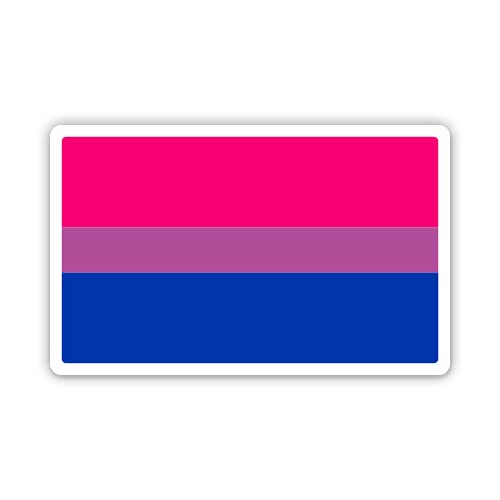 Squiddy Bisexual Pride Flag Bi Sexual Pride Vinyl Sticker Decal for  Phone, Laptop, Water Bottle (3