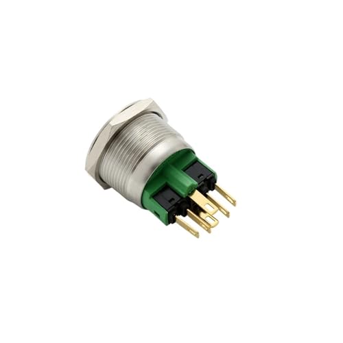Interrupteur bouton-poussoir 22mm PM221F-11ZE/G/12V noir IP65 - 3