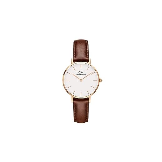 Daniel Wellington Petite St Mawes, Braun/Roségold Uhr, 28mm, Leder, für Damen
